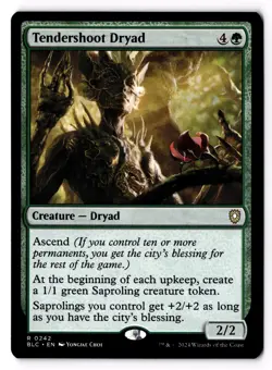 Tendershoot Dryad 242 Commander: Bloomburrow Normal LP - Image 1