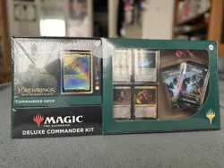 Magic the Gathering Deluxe Commander Deck Kit Riders Of Rohan Lord Of The Rings - Image 1