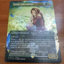 Aerith, Last Ancient (Borderless) (Chocobo Track Foil) Commander: Final Fantasy - Image 2