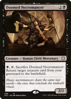 1x Doomed Necromancer NM Eng MTG - AFR Commander - Image 1