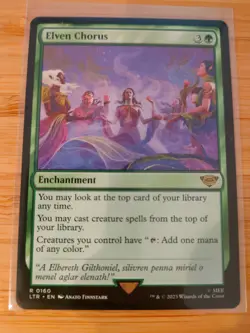 MTG Elven Chorus (0160) Lord of the Rings M/NM Free UK P&P - Image 1