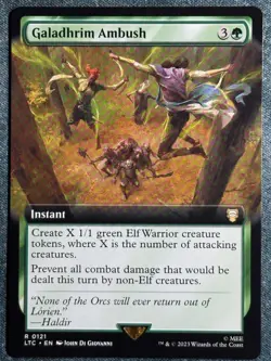 Galadhrim Ambush Extended Art LoR Commander MTG 2023 - Image 1