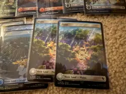 MTG 10 Chocobo Track Textured FOIL Lands 2x Island Swamp Mountain Plains Forest - Image 3