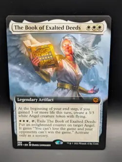 MTG - The Book of Exalted Deeds - EXTENDED ART - Leg Artifact - AFR #359 - NM - Image 1
