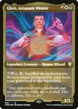 Ghen, Arcanum Weaver Foil Etched - Commander Legends MTG-NM - Image 1
