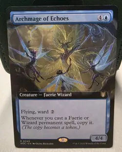 Archmage of Echoes (Extended Art) #45 (NM) Wilds of Eldraine WOC Magic MTG - Image 1