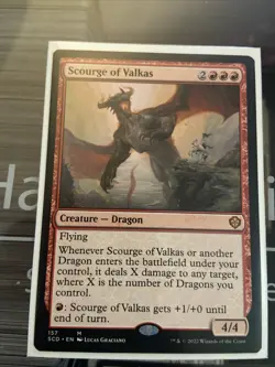 Scourge of Valkas Commander: Adventures in the Forgotten Realms mythic rare - Image 1
