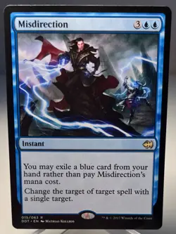 Magic MTG - Misdirection ***Duel Decks: Merfolk vs. Goblins*** NM/Unplayed Rare - Image 1