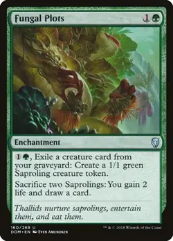 Fungal Plots 160 MTG NM - Dominaria - Image 1