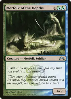 1x Merfolk of the Depths - NM English MTG - Gatecrash - Image 1