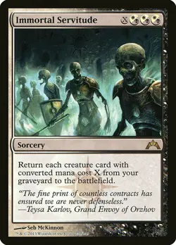 1x Immortal Servitude - NM English MTG - Gatecrash - Image 1