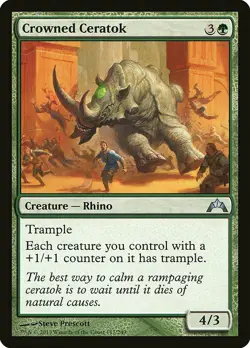 1x Crowned Ceratok - NM English MTG - Gatecrash - Image 1
