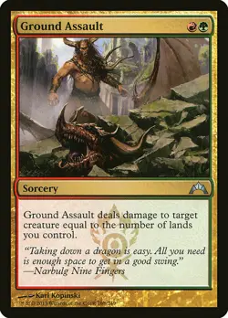 1x Ground Assault - NM English MTG - Gatecrash - Image 1