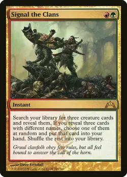1x Signal the Clans - NM English MTG - Gatecrash - Image 1