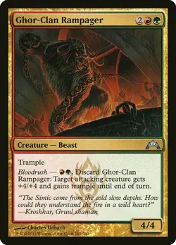 1x Ghor Clan Rampager - NM English MTG - Gatecrash - Image 1