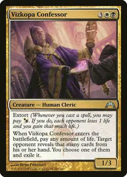 1x Vizkopa Confessor - NM English MTG - Gatecrash - Image 1