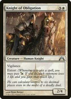 1x Knight of Obligation - NM English MTG - Gatecrash - Image 1
