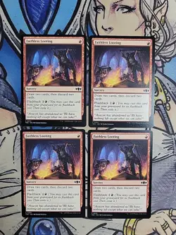4x Faithless Looting - NM/M TDC MTG Magic - Image 1