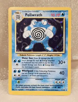 Poliwrath 13/102 Holo NM/MT Pokemon Base Set Rare 1999 WOTC - Image 1