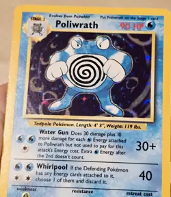 Poliwrath 13/102 Holo NM/MT Pokemon Base Set Rare 1999 WOTC - Image 2