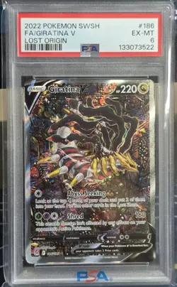 Pokemon Giratina V Lost Origin Full Alt Art #186 PSA 6 - Image 1