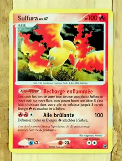 Carte Pokemon Sulfura (Holo) 10/100 Diamant Et Perle : Aube Majestueuse - Image 1