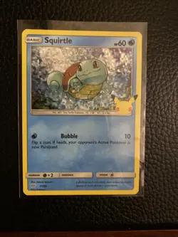 2021 Pokemon McDonalds 25th Anniversary Holo Squirtle 17/25 Pokemon Promo - Image 1