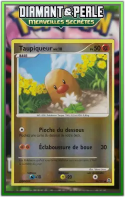 Taupiqueur Reverse - DP03:Merveilles Secretes - 85/132 - Carte Pokemon Francaise - Image 1