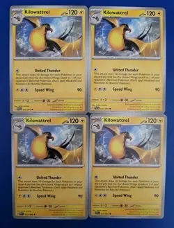 4x Pokemon TCG Paldean Fates: Kilowattrel (022/091) - Uncommon - Near Mint - Image 1