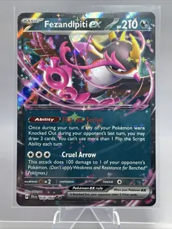 Fezendipiti EX 38/64 - Shrouded Fable Pokemon - Near Mint - Image 1