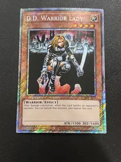 Yu-Gi-Oh! D.D. Warrior Lady RA03-EN129 Platinum Secret Rare - Image 1