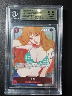One Piece BGS9.5 NAMI R 2023 OP01-016 JUMP GIGA JAPANESE - Image 1