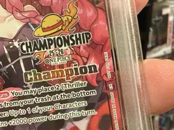 2025 ONE PIECE CHAMP 25-26 TOP PLAYER PACK CHAMPION #092 PERONA PSA 10 *POP 10* - Image 2