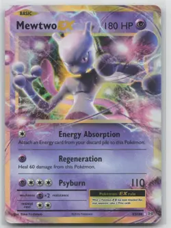 Pokemon Card Mewtwo EX Ultra Rare XY - Evolutions 52/108 - Image 1