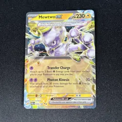 Mewtwo Ex 058/182 Holo Illustration Double Rare Pokemon Card TCG Paradox Rift NM - Image 1