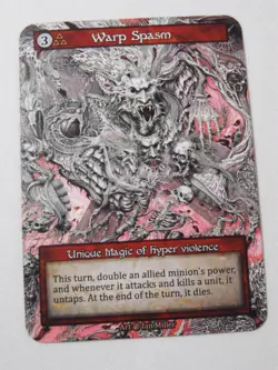 Warp Spasm Non-Foil Unique Sorcery Beta TCG Trading Card - Image 1