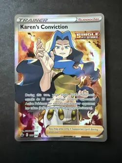 Karen's Conviction (Full Art) 193/198 SWSH06: Chilling Reign Pokemon Card - Image 1