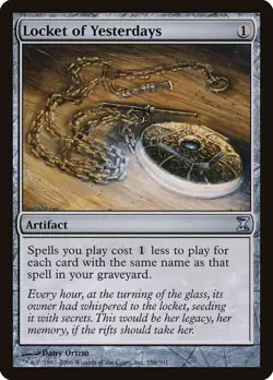 Locket of Yesterdays Set: Time Spiral Artifact non foil - Image 1