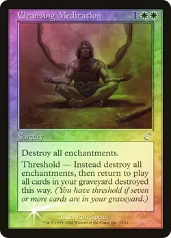 Torment MTG FOIL Cleansing Meditation Magic - Image 1