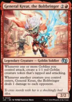 General Kreat, the Boltbringer Foundations Jumpstart J25 48 MTG Regular - Image 1