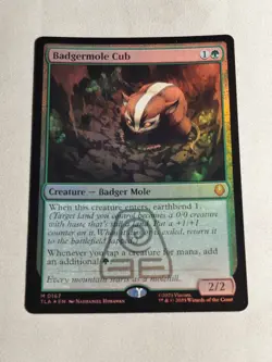 Magic: The Gathering - Avatar: TLA - Badgermole Cub Foil Mythic Rare - NM - Image 1