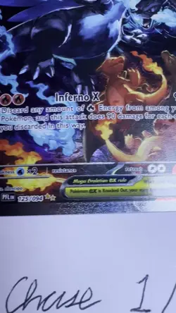 Mega Charizard X EX SIR 125/094 Phantasmal Flames English Pokemon TCG - Image 2
