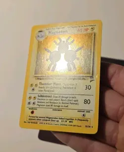 Pokemon TCG Magneton 9/130 Base Set 2 Unlimited Holo Rare LP - Image 4