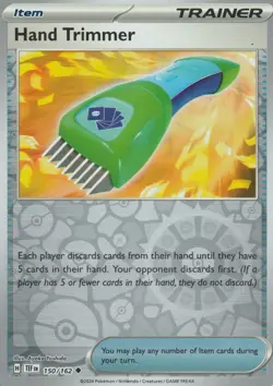 POKEMON - HAND TRIMMER - 150/162 - REVERSE HOLO - TEMPORAL FORCES - Image 1