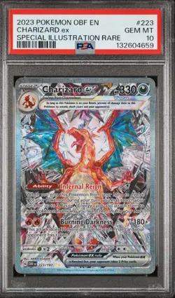 PSA 10 Charizard ex SIR 223/197 SV03: Obsidian Flames Pokemon - Image 1