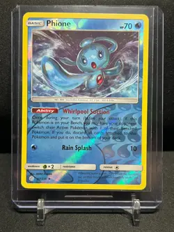 Phione 57/236 Reverse Holo Rare Pokemon 2019 Cosmic Eclipse - LP - Image 1
