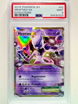 Pokemon - 2016 XY Evolutions Mewtwo EX - #52 - PSA 9 - MINT - Image 1