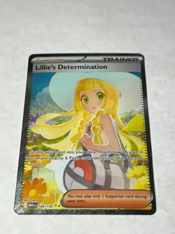 Lillie's Determination 184/132 Mega Evolution Pokemon NM - Image 1