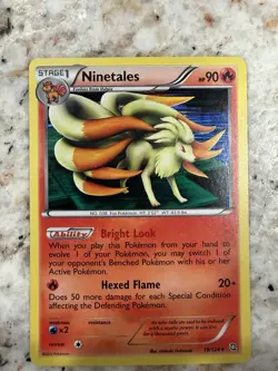 Pokemon TCG Ninetales Holo Dragons Exalted 19/124 NM - Image 1