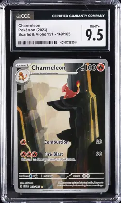 2023 POKEMON SCARLET & VIOLET 151 #169/165 CHARMELEON CGC 9.5 - Image 1
